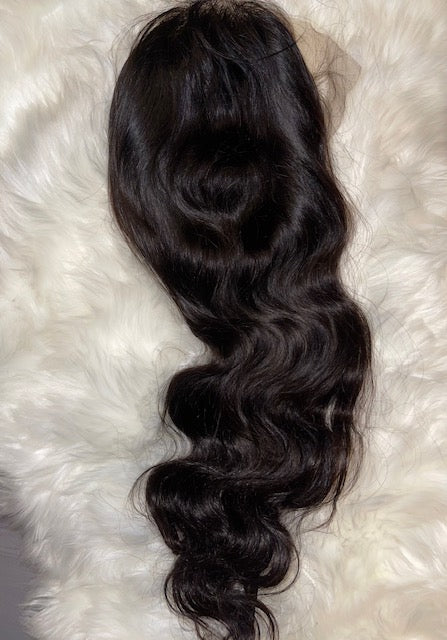 virgin Indian body wave frontal wig extensions, affordable virgin Indian hair, mezmerized stylez
